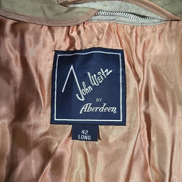 VTG Trench Overcoat Jacket 42Long Aberdeen Tan Corp Classic Gorp Tech Zip Liner - Picture 3 of 16